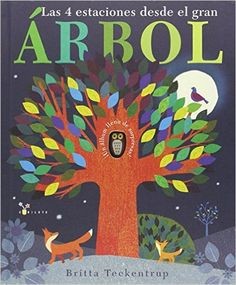 Portada de Patricia Hegarty Las 4 estaciones desde el gran árbol Editorial Bruño