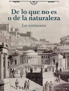 Portada de Gorgias de Leontinos De lo que no es o de la naturaleza Editorial Anthropos