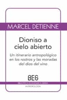 Portada de Marcel D Etienne Dioniso a cielo abierto Editorial Gedisa