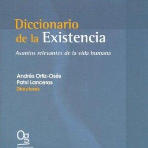 Portada de A. Lanceros y P. Ortiz Oses Diccionario de la existencia Editorial Anthropos
