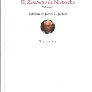 Portada de Carl Gustav Jung El Zaratustra de Nietzsche Tapa dura Editorial Trotta