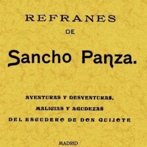 Portada de Miguel de Cervantes Saavedra Refranes de Sancho Panza Editorial Maxtor