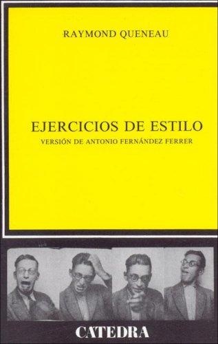 Portada de Raymond Queneau Ejercicios de estilo Editorial Cátedra