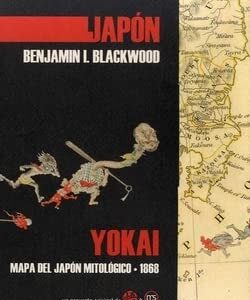 Portada de Benjamin Blackwood Yokai Mapa del Japón mitológico 1868 Editorial Aventuras literarias