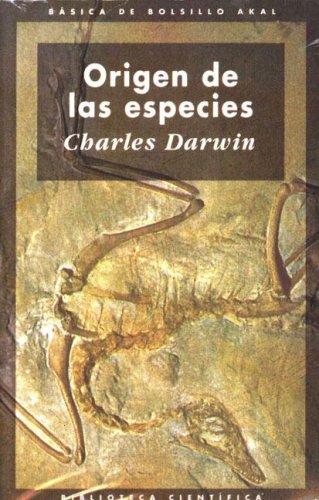 Portada de Charles Darwin El origen de las especies Editorial Akal