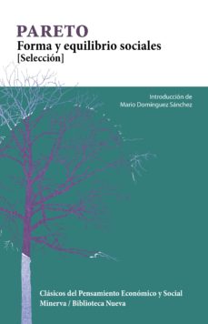 Portada de Vilfredo Pareto Forma y equilibrio sociales Editorial Biblioteca Nueva