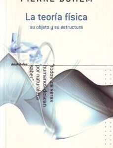 Portada de Pierre Duhem La teoría física Editorial Herder