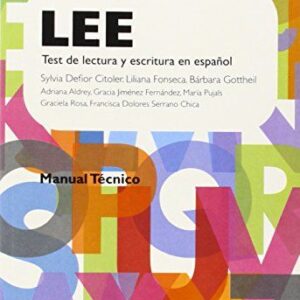 Portada de Bárbara Gottheil Lee Test de lectura y escritura en español Editorial Paidós