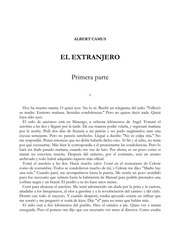 Portada de Albert Camus El Extranjero Editorial Booket Planeta