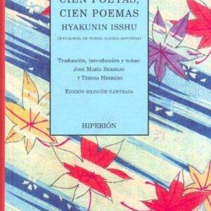 Portada de Cien poetas cien poemas Antología de poesía clásica japonesa Tapa dura Edición bilingue Editorial Hiperión