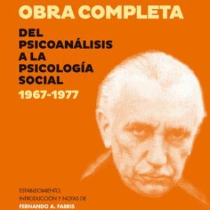 Portada de Enrique Pichon Riviere Obra completa Editorial Paidós