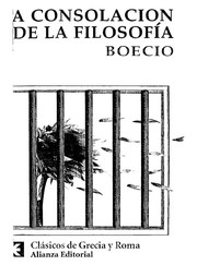 Portada de Boecio La consolación de la filosofía Editorial Alianza
