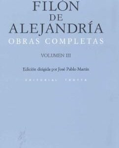 Portada de Filón de Alejandría Obras completas Tomo I Editorial Trotta