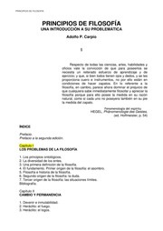 Portada de Adolfo Carpio Principios de filosofía Editorial Paidós