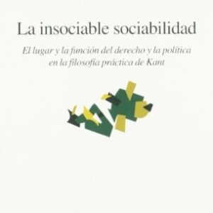 Portada de Enrique Serrano Gómez La insociable sociabilidad Editorial Anthropos