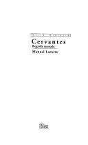 Portada de Manuel Lacarta Cervantes Biografía razonada Editorial Sílex