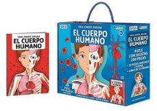Portada de Viaja, conoce, explora El cuerpo humano Puzle de 200 piezas Editorial Sassi