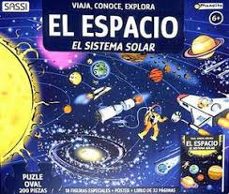 Portada de Viaja, conoce, explora El espacio El sistema solar Puzle 200 Piezas Editorial Sassi