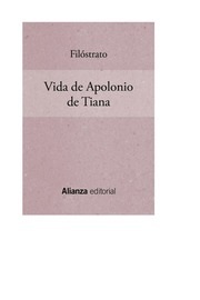 Portada de Filóstrato Vida de Apolonio de Tiana Editorial Alianza
