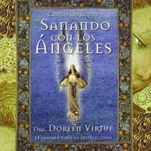 Portada de Doreen Virtue Sanando con los ángeles Oráculo 44 Cartas Editorial Arkano Books