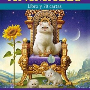 Portada de Doreen Virtue Tarot de los animales Estuche, cartas y guía Editorial Arkano Books