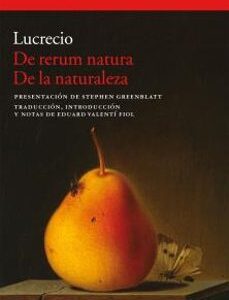 Portada de Lucrecio De rerum natura De la naturaleza Editorial Acantilado