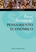 Portada de Alessandro Roncaglia Breve historia del pensamiento económico Editorial PUV