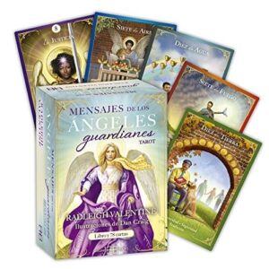 Portada de Radleigh Valentine Mensajes de los ángeles guardianes Tarot Cartas y guía Editorial Arkano books