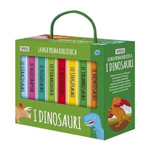 Portada de Mi Primera Biblioteca Los Dinosaurios Editorial Sassi