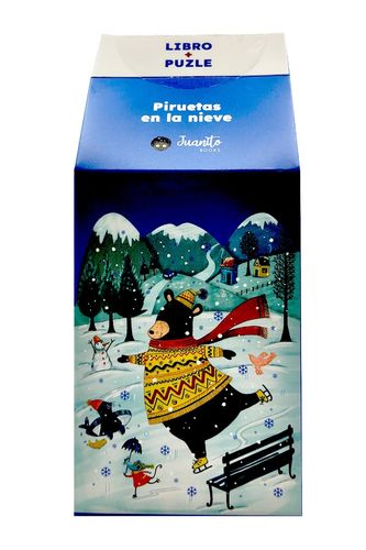 Portada de Piruetas en la nieve Libro + puzzle Editorial Juanito