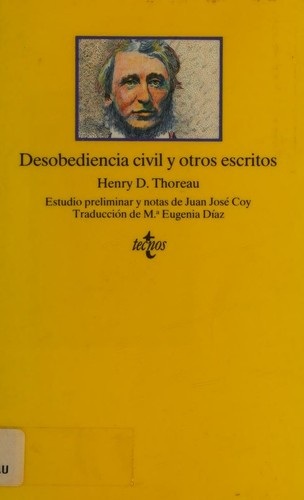 Portada de Henry David Thoreau Desobediencia civil y otros escritos Editorial Alianza