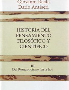 Portada de Giovanni Reale Historia del pensamiento filosófico Tomo 3 Editorial Herder