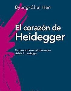 Portada de Byung-Chul Han El corazón de Heidegger Editorial Herder