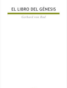 Portada de Gerhard Von Rad El libro del génesis Tapa dura Editorial Sígueme