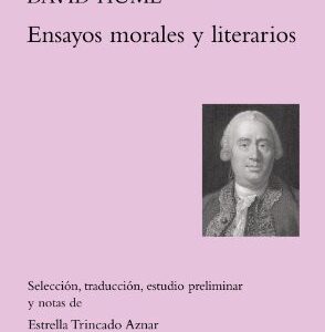 Portada de David Hume Ensayos morales y literarios Editorial Tecnos