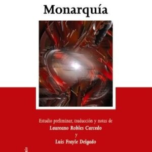 Portada de Dante Alighieri Monarquía Editorial Tecnos