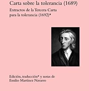 Portada de John Locke Carta sobre la tolerancia (1689) Extractos de la Tercera Carta para la tolerancia Editorial Tecnos