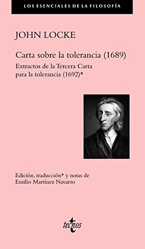 Portada de John Locke Carta sobre la tolerancia (1689) Extractos de la Tercera Carta para la tolerancia Editorial Tecnos