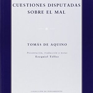 Portada de Tomás de Aquino Cuestiones disputadas sobre el mal Editorial EUNSA
