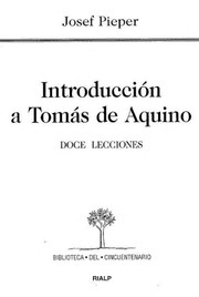 Portada de Josef Pieper Introducción a Tomás de Aquino Editorial Rialp