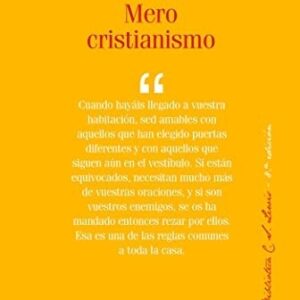 Portada de C. S. Lewis Mero cristianismo Editorial Rialp