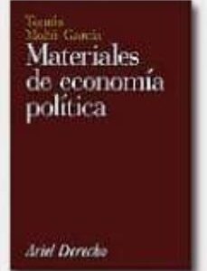 Portada de Tomás Moltó García Materiales de economía política Editorial Ariel