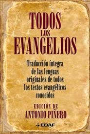 Portada de Antonio Piñero Todos los evangelios Editorial Edaf