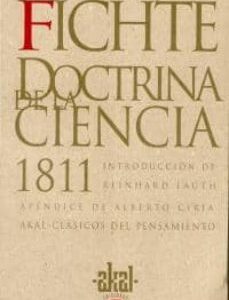 Portada de Johann Gottlieb Fichte La doctrina de la ciencia 1811 Editorial Akal