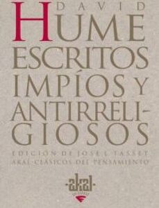Portada de David Hume Escritos impíos y antirreligiosos Editorial Akal