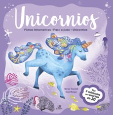 Portada de Unicornios Fichas 6 unicornios para construir en 3D Editorial M4