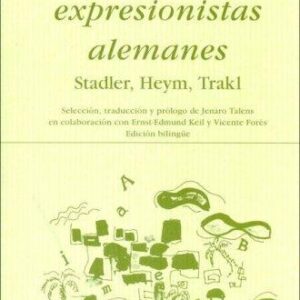 Portada de Tres poetas expresionistas alemanes Stadler Heym Trakl Editorial Hiperión Edición bilingue