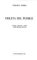 Portada de Violeta Parra Violeta del pueblo Editorial Visor