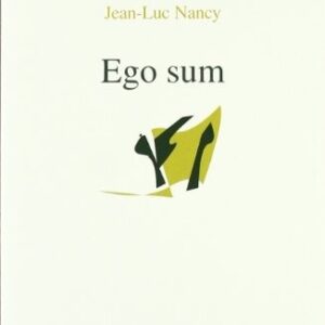 Portada de Jean Luc Nancy Ego Sum Editorial Anthropos