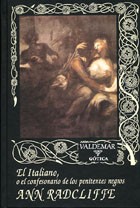Portada de Ann Ward Radcliffe El italiano Editorial Valdemar Gótica